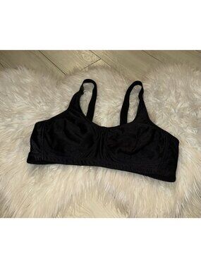 ABC 103 Contour Full Coverage Wireless Mastectomy Bra Soft Cup US 40B Black
